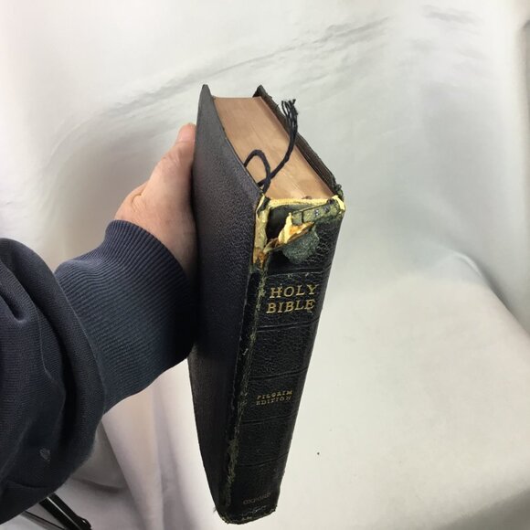 Holy Bible Pilgrim Edition Oxford Press 1952 2nd Ed. Black Leather Cover - Picture 4 of 16